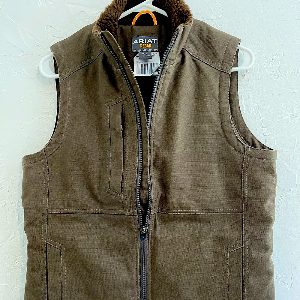 Ariat Womens Rebar Duracanvas INS Vest Brown